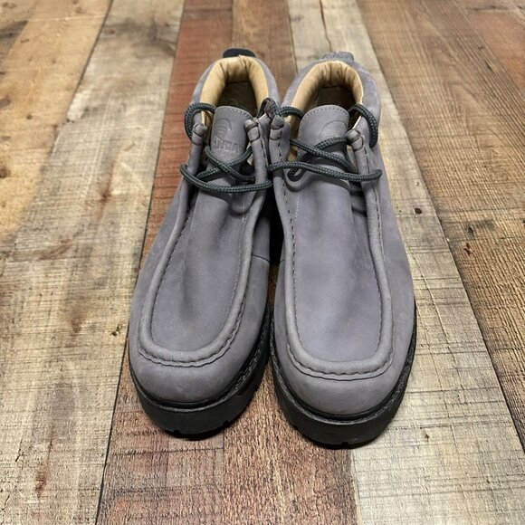 Anca Grey leather ankle boots men's 8.5 - Picture 2 of 10